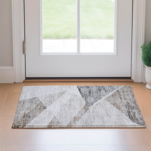 Dalyn Neo NO11 Silver Rug shown in a room