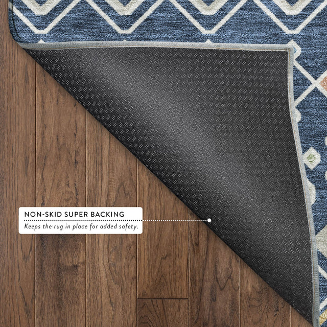 Dalyn Neo NO12 Navy Rug backing detail