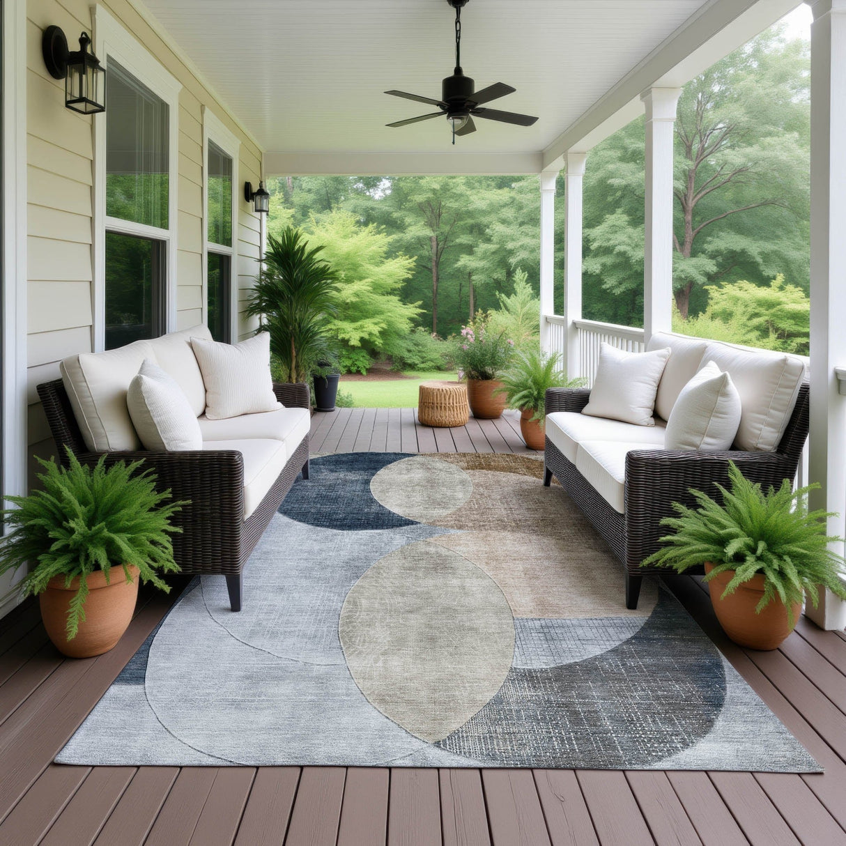 Dalyn Neo NO13 Sky Rug outdoor lifestyle image