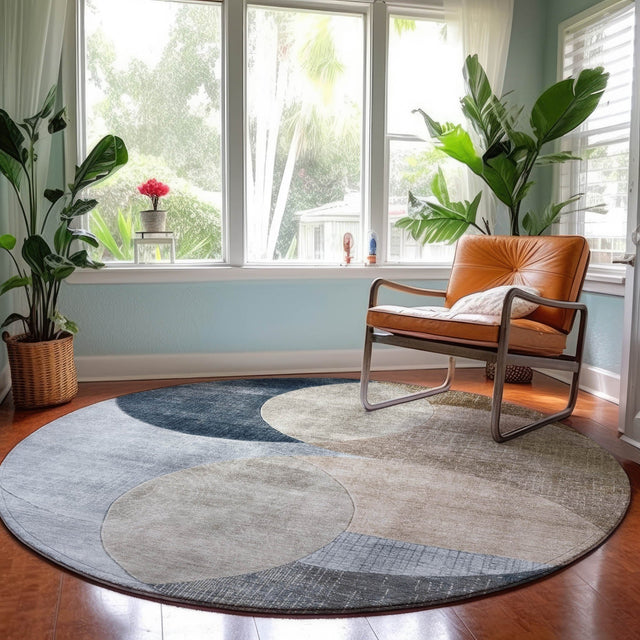 Dalyn Neo NO13 Sky Rug shown in a room
