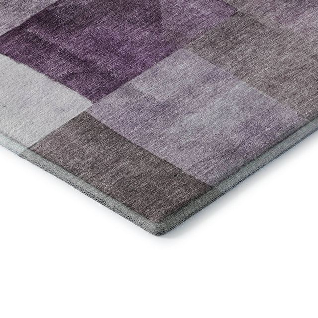 Dalyn Neo NO15 Eggplant Rug corner detail