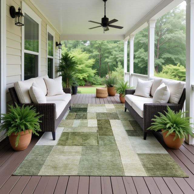 Dalyn Neo NO15 Sage Rug outdoor lifestyle image