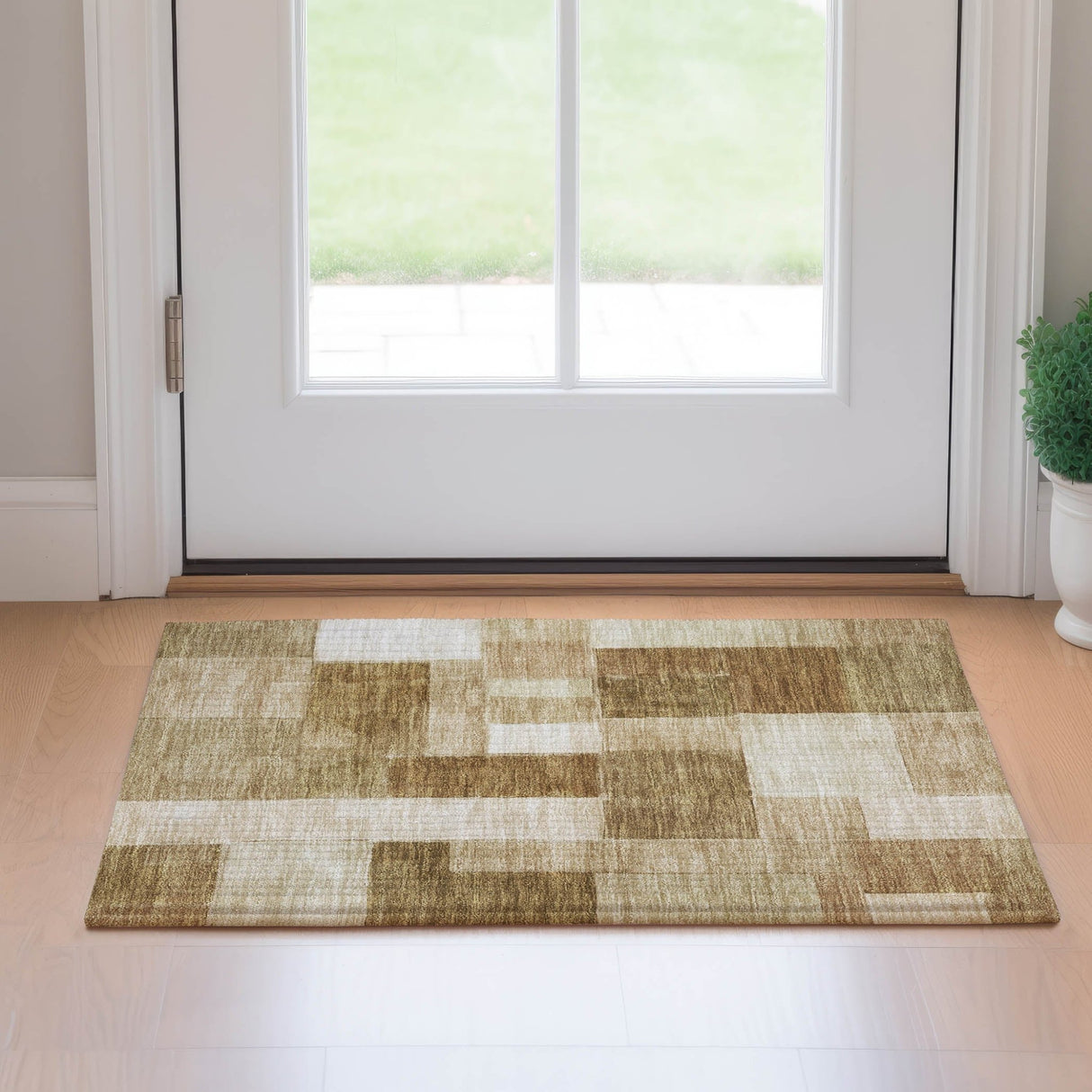 Dalyn Neo NO15 Terracotta Rug shown in a room
