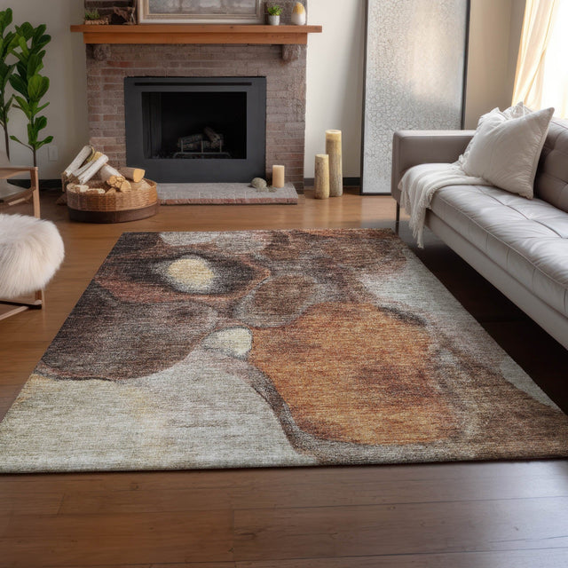 Dalyn Neo NO2 Coffee Rug shown in a room