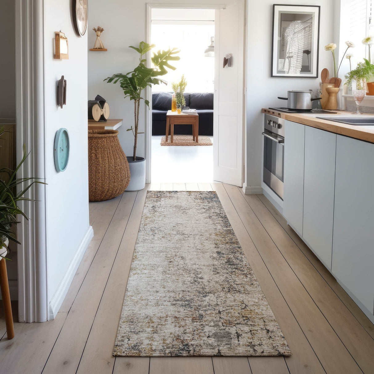 Dalyn Neo NO4 Putty Rug shown in a room