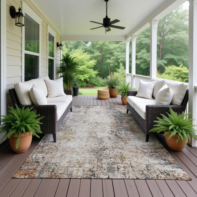 Dalyn Neo NO4 Putty Rug outdoor lifestyle image