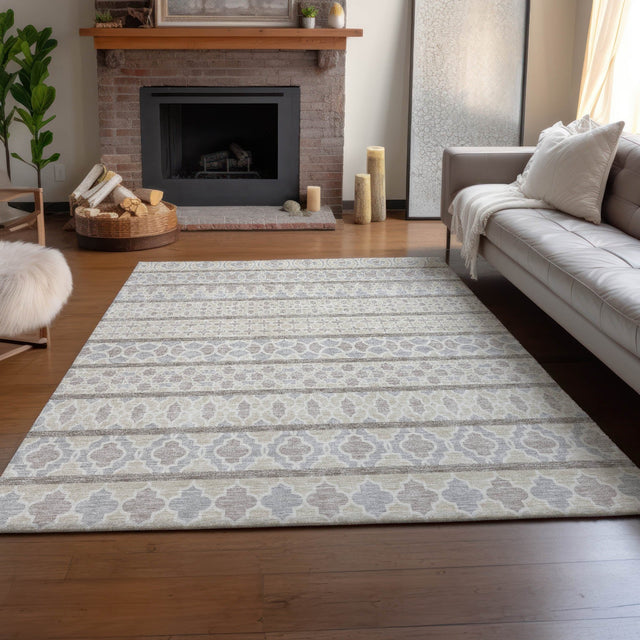 Dalyn Neo NO5 Ivory Rug shown in a room