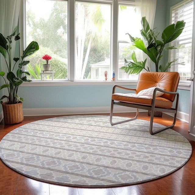 Dalyn Neo NO5 Ivory Rug shown in a room