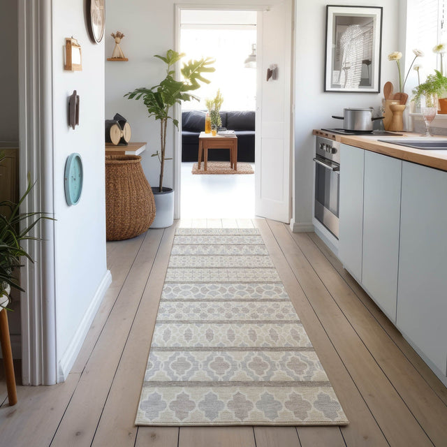 Dalyn Neo NO5 Ivory Rug shown in a room