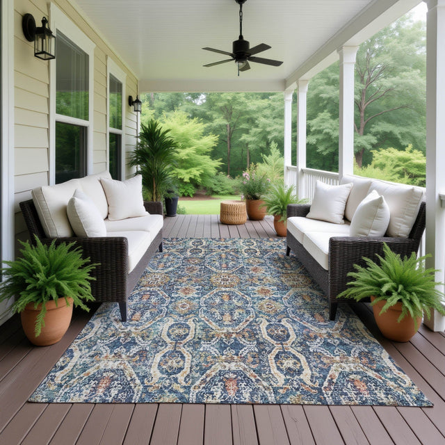 Dalyn Neo NO6 Denim Rug outdoor lifestyle image