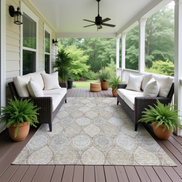 Dalyn Neo NO7 Linen Rug outdoor lifestyle image