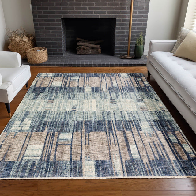 Dalyn Neola NA11 Machine Made Transitional Blue Rug