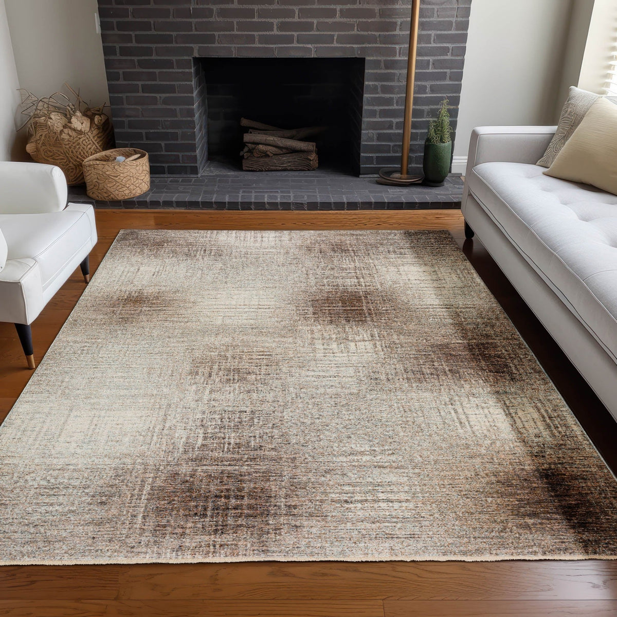 Dalyn Neola NA5 Machine Made Transitional Brown Rug