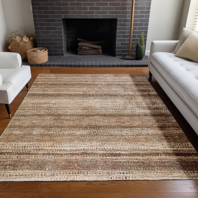 Dalyn Neola NA6 Machine Made Transitional Brown Rug