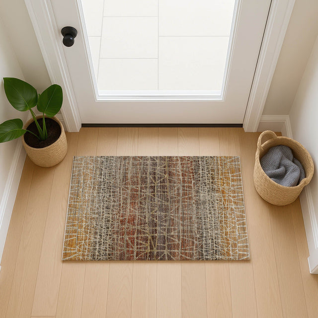 Dalyn Nexus NX1 Copper Rug shown in a room