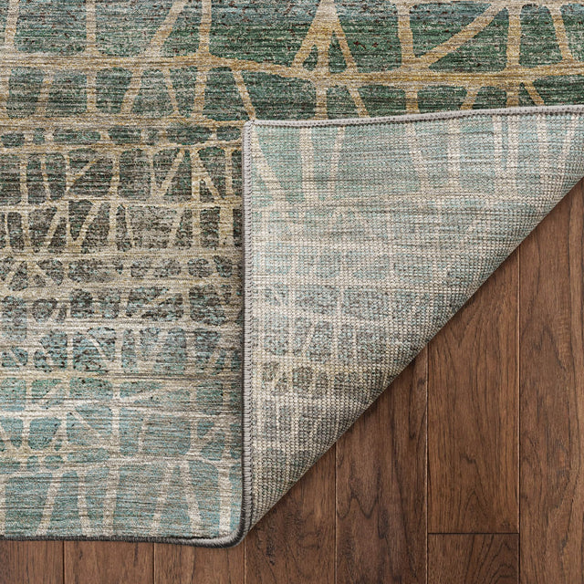 Dalyn Nexus NX1 Teal Rug backing detail