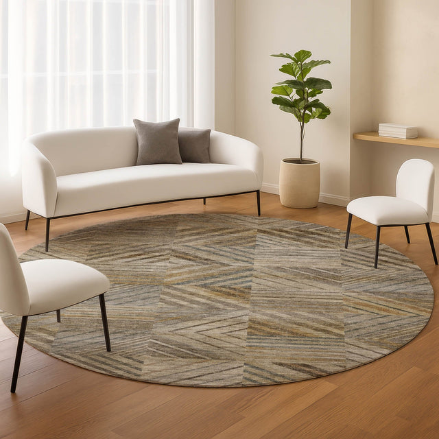 Dalyn Nexus NX2 Beige Rug shown in a room