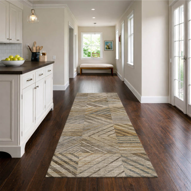 Dalyn Nexus NX2 Beige Rug shown in a room