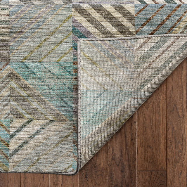 Dalyn Nexus NX2 Teal Rug backing detail