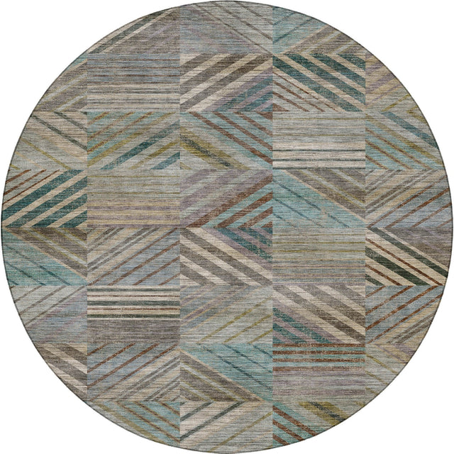 Dalyn Nexus NX2 Teal Rug round rug