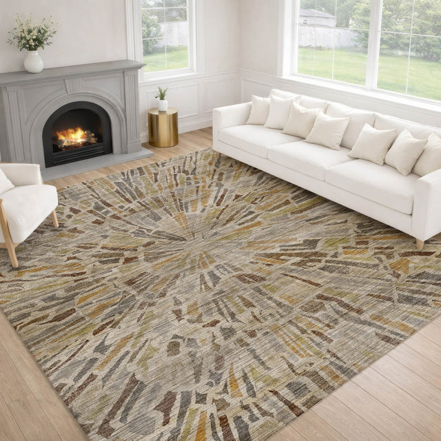 Dalyn Nexus NX3 Ivory Rug shown in a room