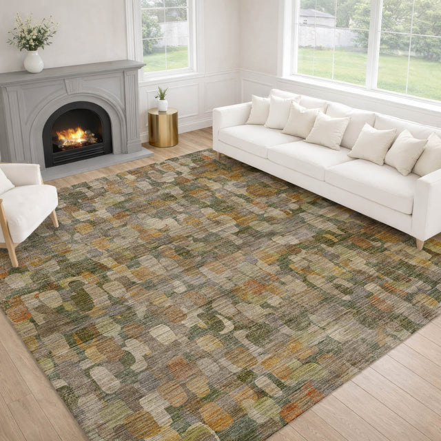 Dalyn Nexus NX4 Basil Rug shown in a room