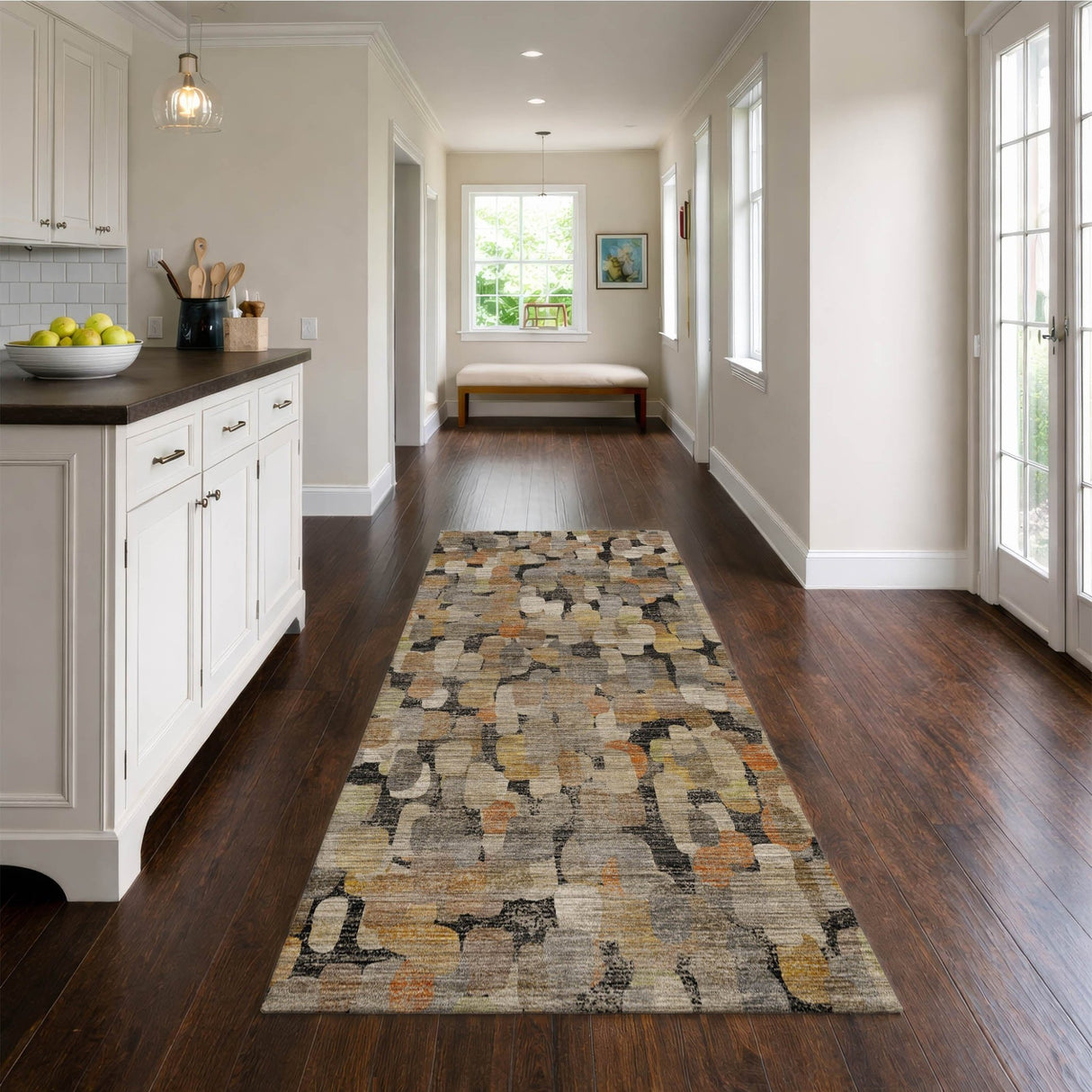 Dalyn Nexus NX4 Black Rug shown in a room