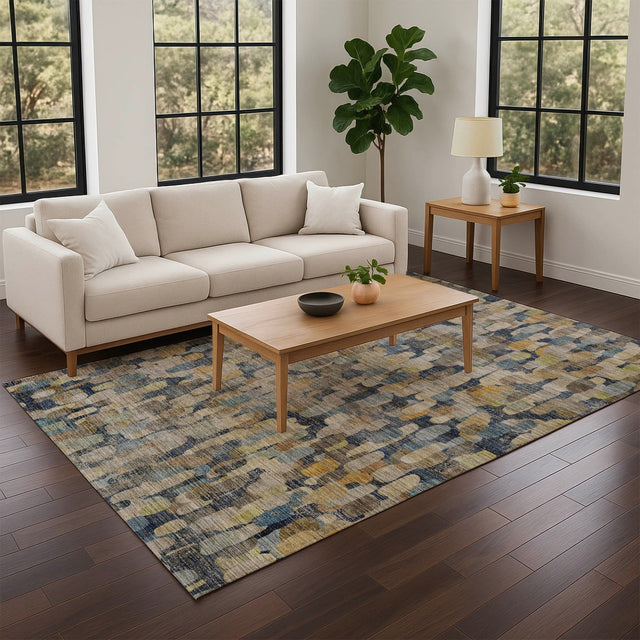 Dalyn Nexus NX4 Navy Rug shown in a room