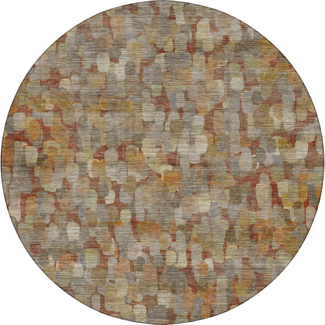 Dalyn Nexus NX4 Paprika Rug round rug