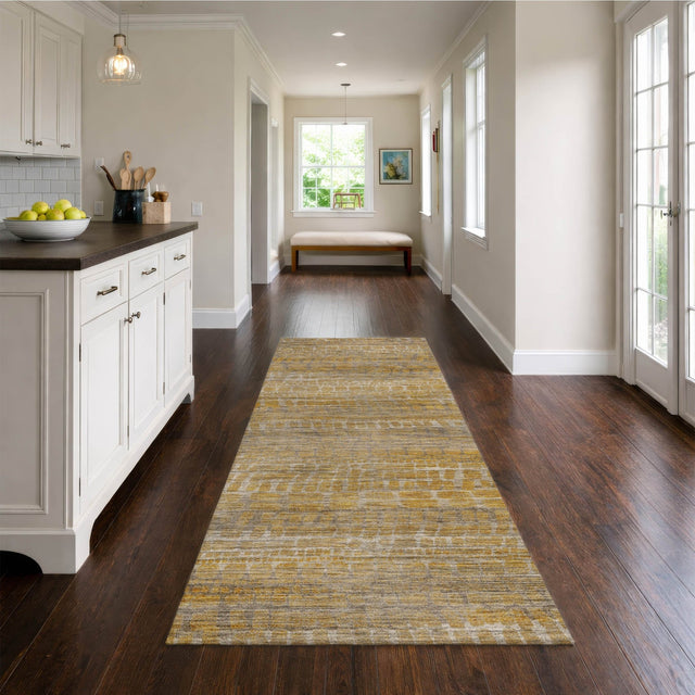 Dalyn Nexus NX5 Gold Rug shown in a room