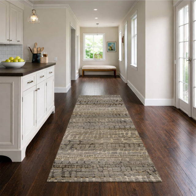 Dalyn Nexus NX5 Gray Rug shown in a room