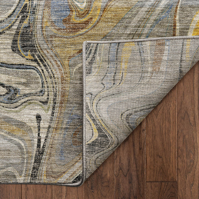 Dalyn Nexus NX6 Gray Rug backing detail