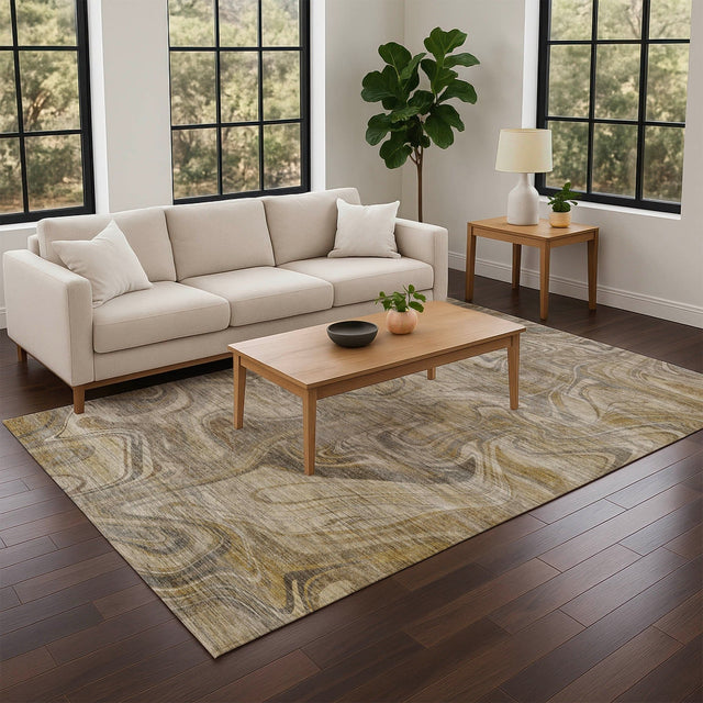 Dalyn Nexus NX6 Ivory Rug shown in a room