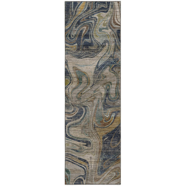 Dalyn Nexus NX6 Navy Rug runner rug