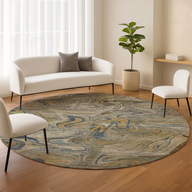 Dalyn Nexus NX6 Putty Rug shown in a room