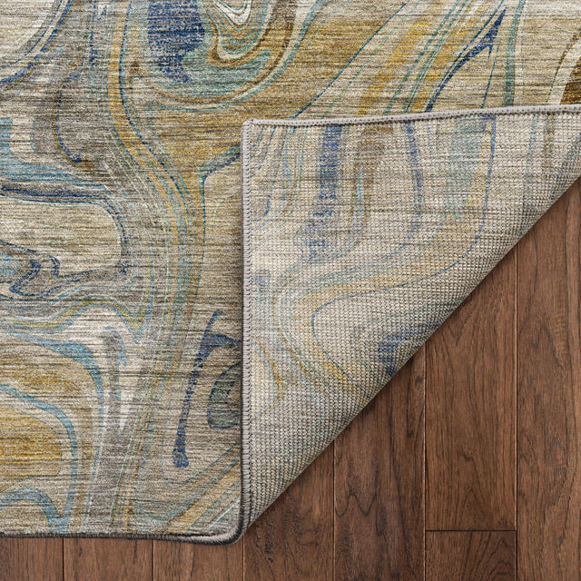Dalyn Nexus NX6 Putty Rug backing detail