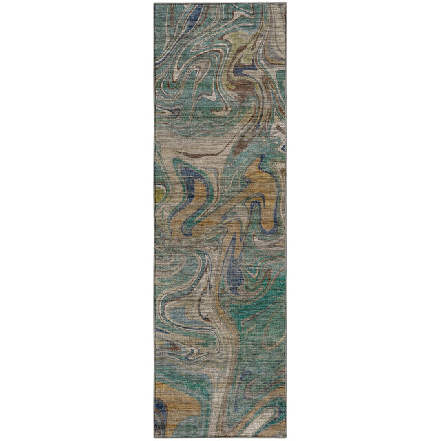 Dalyn Nexus NX6 Teal Rug runner rug