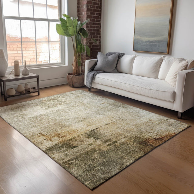 Dalyn Nouveau NV1 Linen Rug shown in a room
