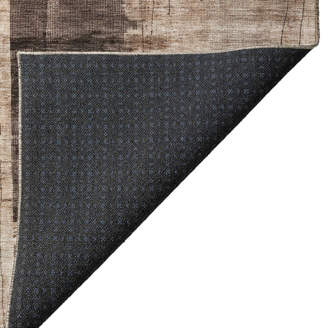 Dalyn Nouveau NV10 Brown Rug backing detail