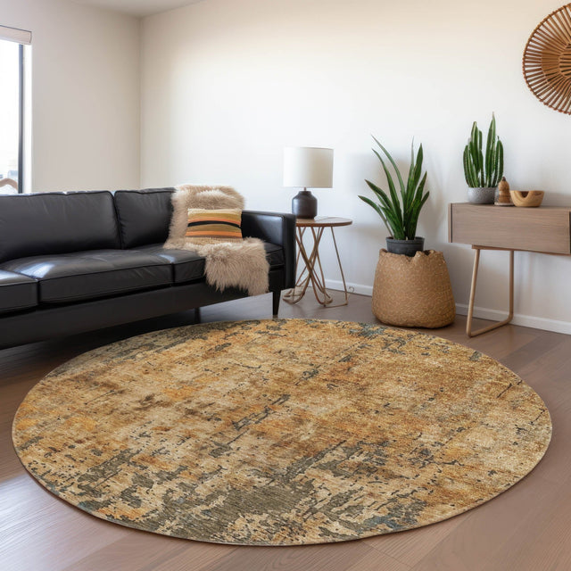 Dalyn Nouveau NV11 Copper Rug shown in a room