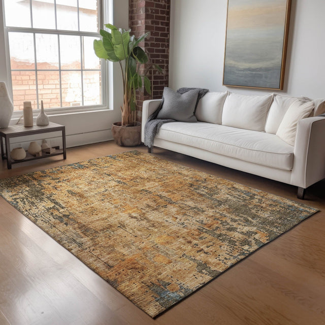 Dalyn Nouveau NV11 Copper Rug shown in a room