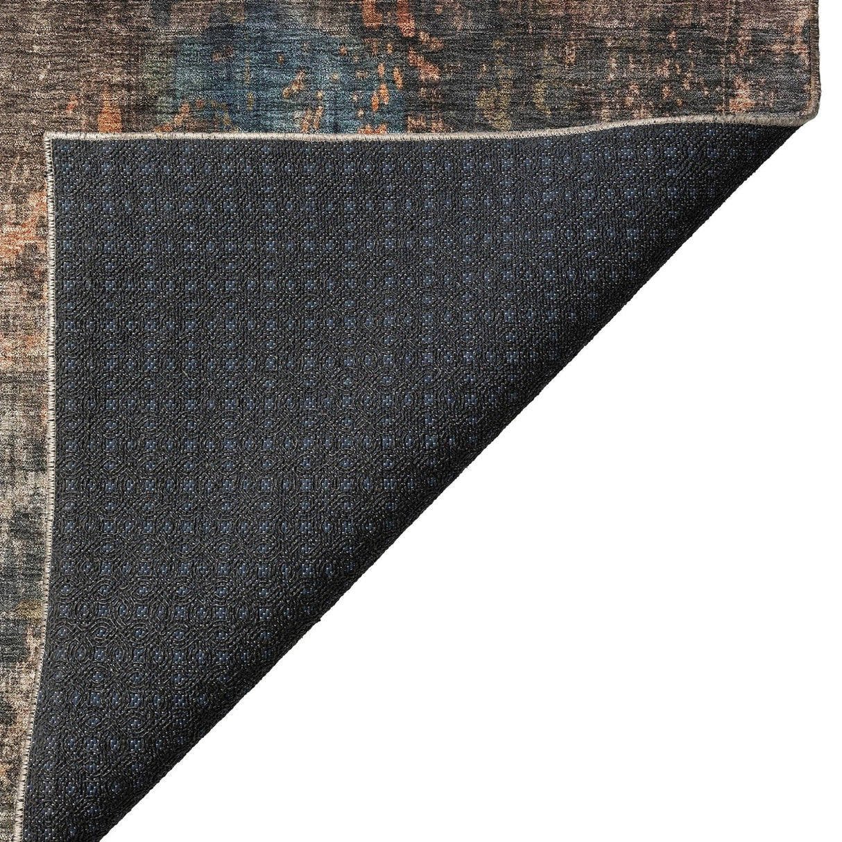 Dalyn Nouveau NV12 Blue Rug backing detail