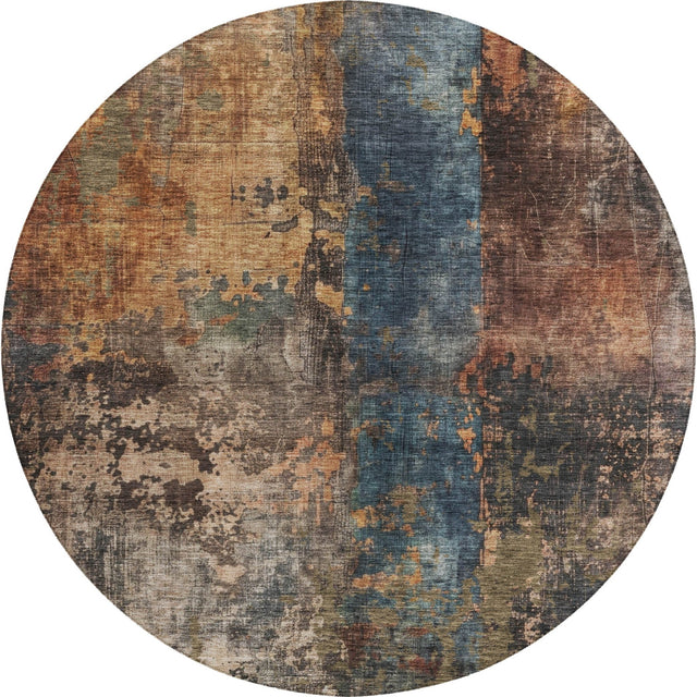 Dalyn Nouveau NV12 Blue Rug round rug