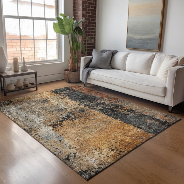 Dalyn Nouveau NV13 Copper Rug shown in a room