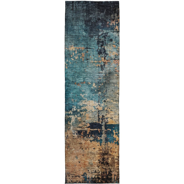 Dalyn Nouveau NV14 Teal Rug runner rug