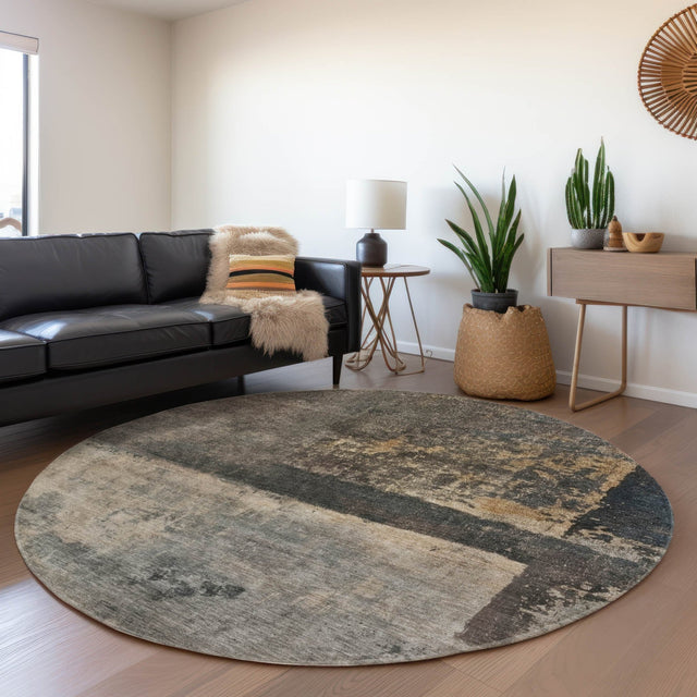 Dalyn Nouveau NV16 Coffee Rug shown in a room