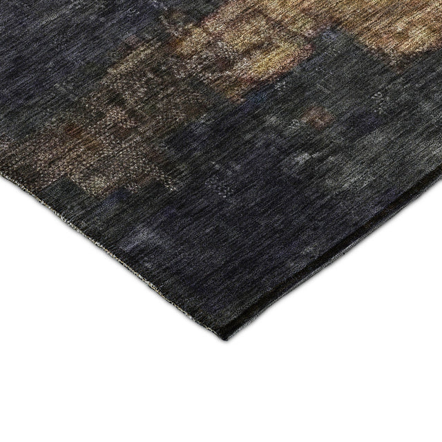 Dalyn Nouveau NV17 Charcoal Rug corner detail