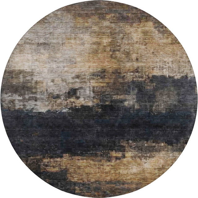 Dalyn Nouveau NV17 Charcoal Rug round rug
