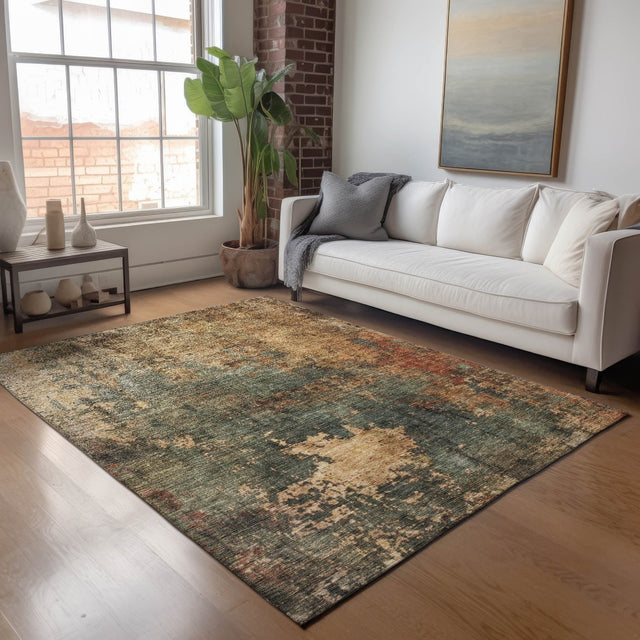 Dalyn Nouveau NV19 Sage Rug shown in a room
