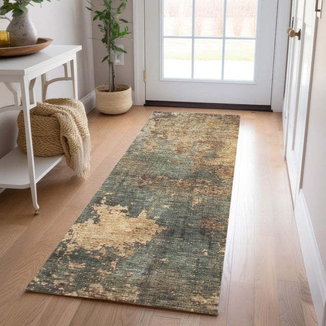 Dalyn Nouveau NV19 Sage Rug shown in a room